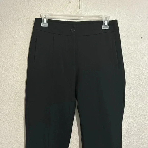 Betabrand Ankle Zip Cigarette Black Yoga Pants With Pockets - Picture 3 of 7